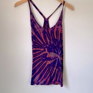 purple tie dye tank